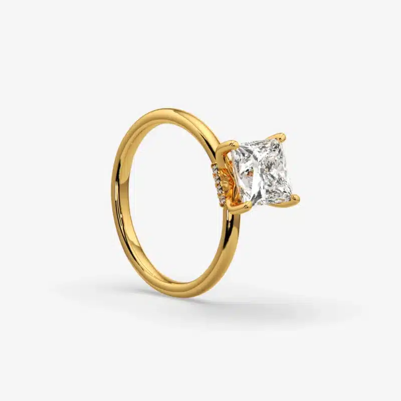 cushion cut engagement ring