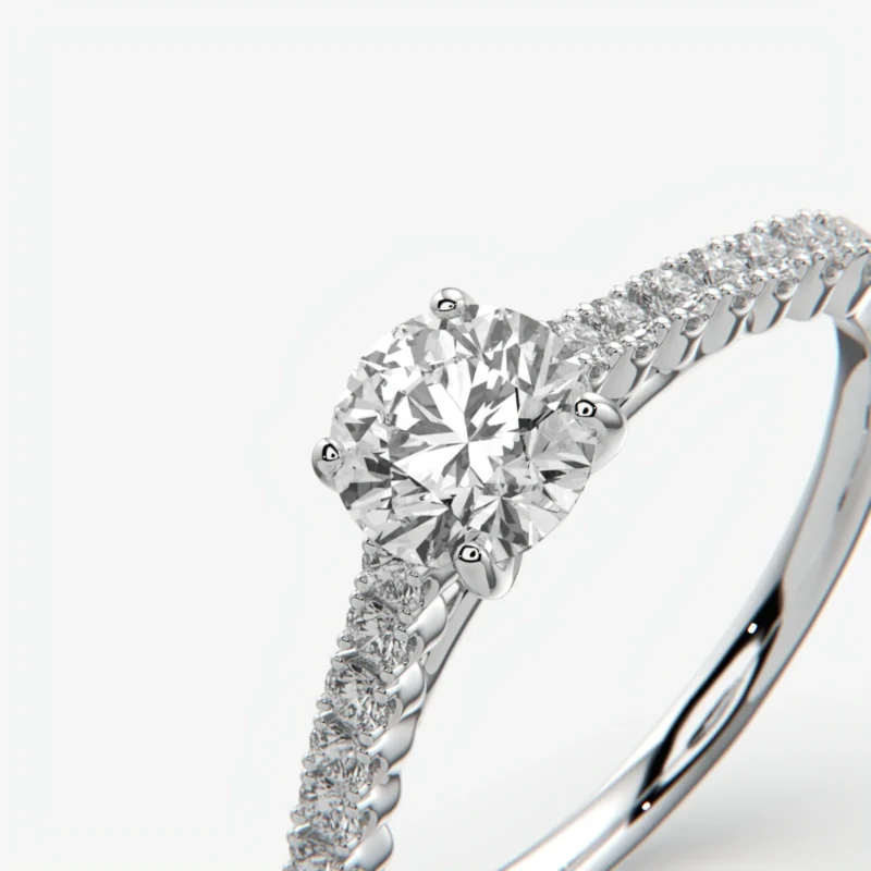 Custom Round Brilliant Diamond Engagement Ring Custom Round Brilliant Diamond Engagement Ring