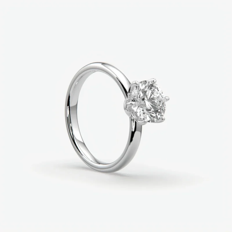 round brilliant engagement ring