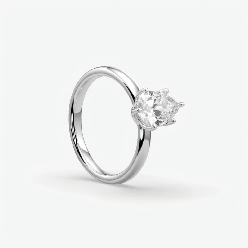 Pear-Cut Diamond Engagement Ring Pear-Cut Diamond Engagement Ring