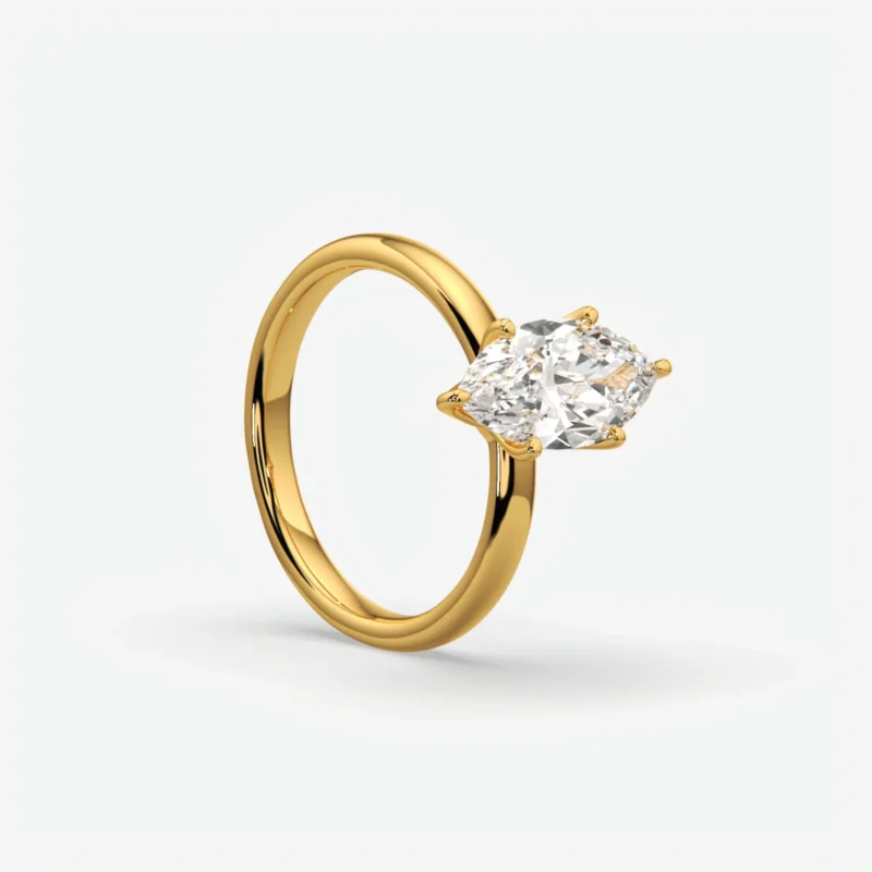 Marquise Diamond Solitaire Engagement Ring Marquise Diamond Solitaire Engagement Ring