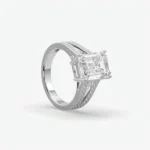 Custom East-West Emerald-Cut Engagement Ring