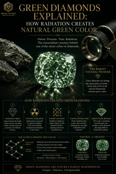 Green Diamonds Explained: How Radiation Creates Natural Green Color