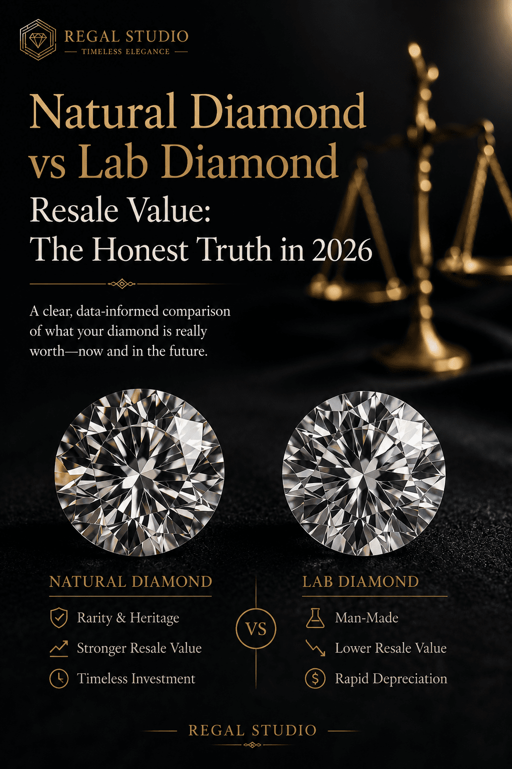 Natural Diamond vs Lab Diamond Resale Value: The Honest Truth in 2026