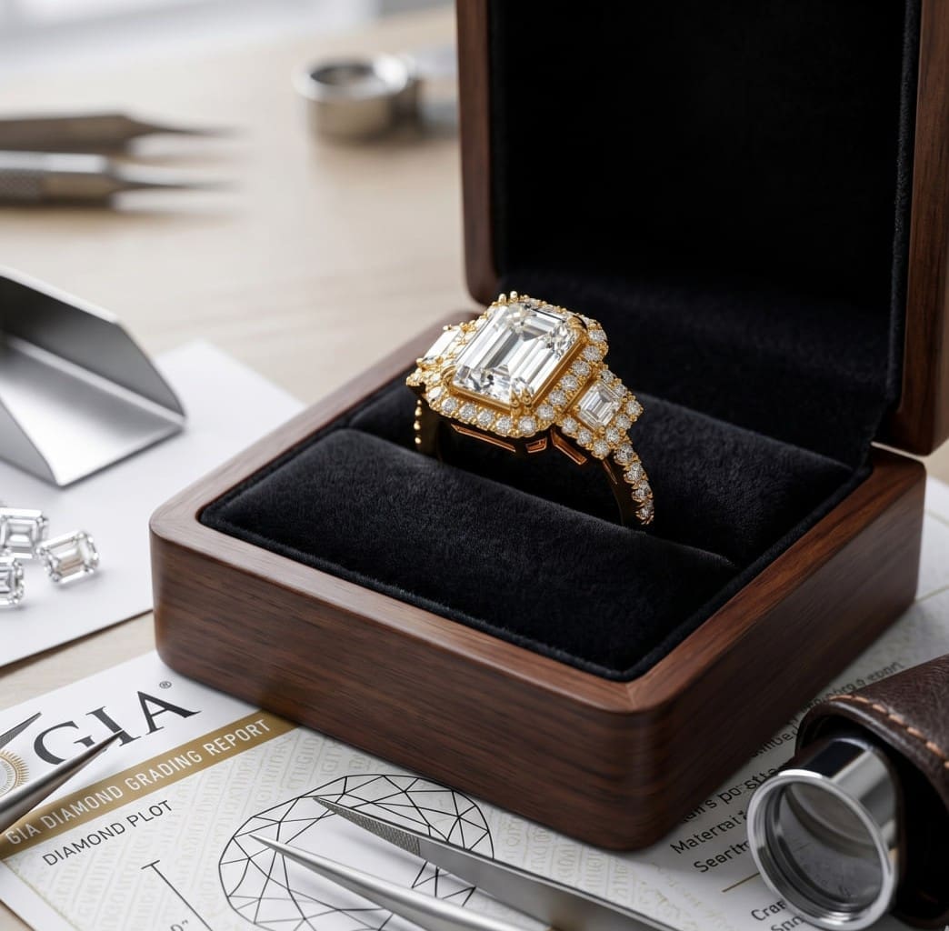 Custom Jewelry Canton clients commission from Regal Studio, designed and handcrafted by Mack, GIA Certified master jeweler in Buckhead Atlanta