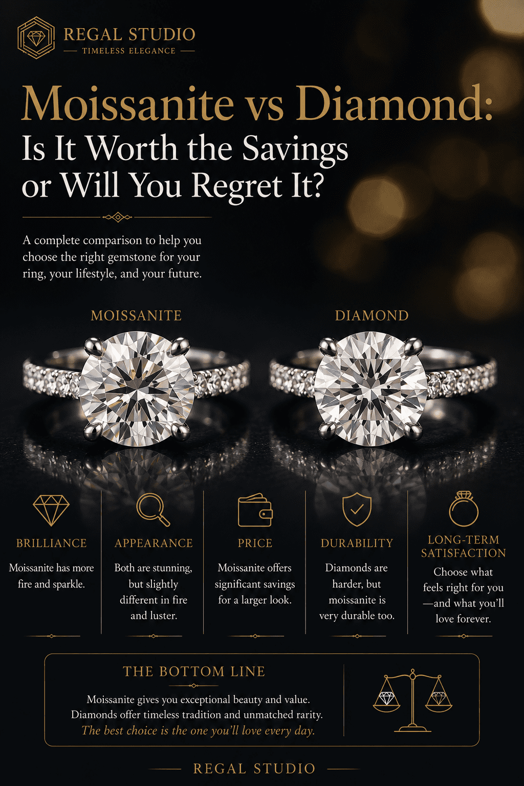 Moissanite vs Diamond: Is It Worth the Savings or Will You Regret It?